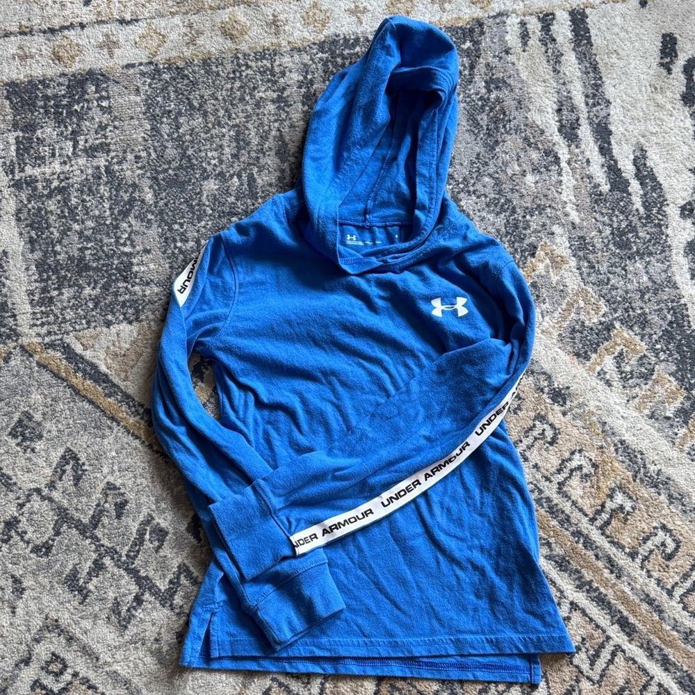 Under Armour Royal Blue Hooded Long Sleeve Shirt